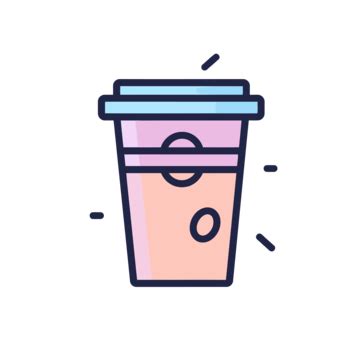 Line Icon Of A Coffee Cup Vector, Caffeine, Lineal Icon, Flat Icon PNG and Vector with ...