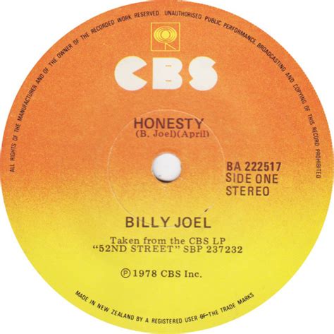 Billy Joel - Honesty (1979, Vinyl) | Discogs