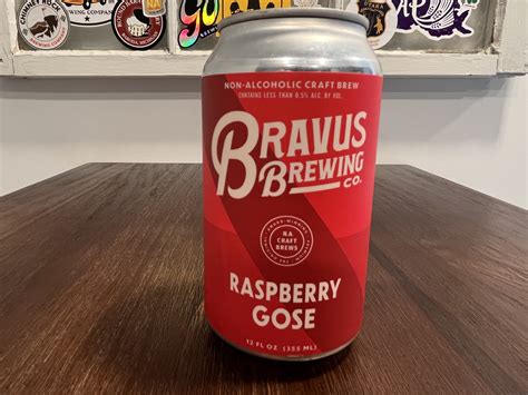 REVIEW: Bravus Brewing Raspberry Gose N/A — N/ATION Beer