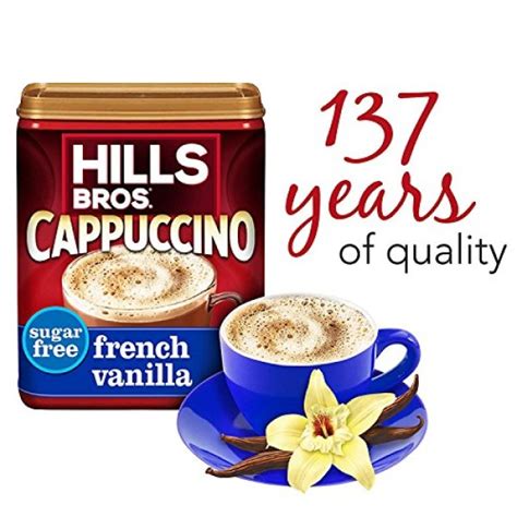 Hills Bros. Instant Cappuccino Mix, Sugar-Free French Vanilla ...