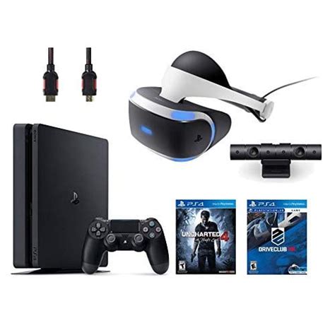 Restored VR Headset PlayStation Camera PS4 Slim 500GB Console VR Game ...