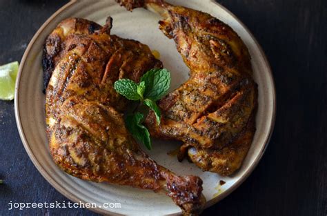 Tandoori Chicken (Indian Style Roasted Chicken) | Jopreetskitchen