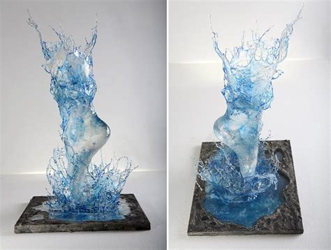 Artist Annalù Boeretto's Explosive Liquid Sculptures Cast in Resin Glass — Colossal | Resin art ...
