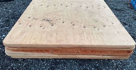 (5) Sheets of 1 1/4" plywood, 4' x 8' - Albrecht Auction Service