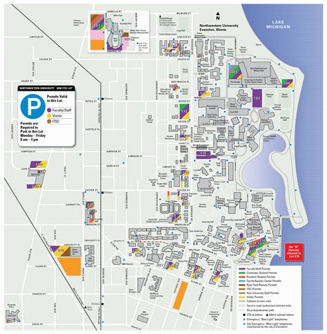 Parking Map: Transportation & Parking - Northwestern University