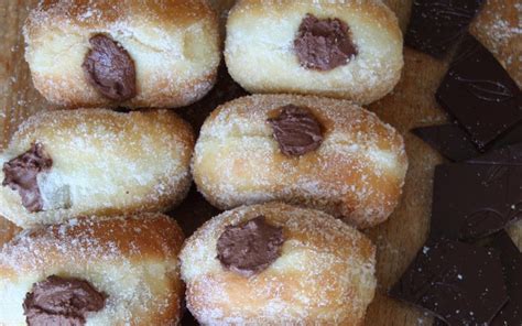 Chocolate-filled doughnuts | Donut recipes, Filling recipes, Doughnut filling recipe