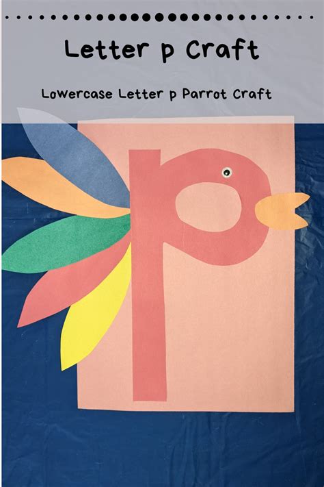 Lowercase Letter P Craft for Preschool Kids - Home With Hollie