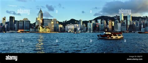 Hong Kong Skyline Early Evening Stock Photo - Alamy