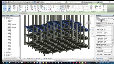 Revit Structure 2017 tutorial Part 2 - YouTube