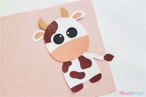 Cute Paper Cow Craft for Kids [Free Template] | Mombrite