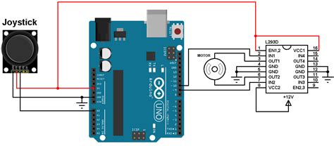 Arduino DC motor control with joystick and L293D - Simple Projects