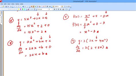 THE DERIVATIVE OF POLYNOMIAL FUNCTION - YouTube