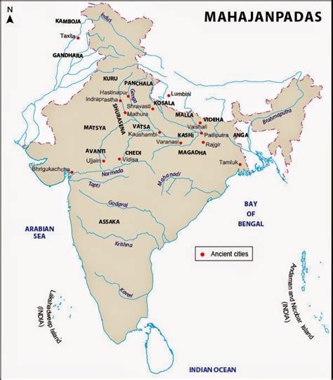 Indian Coins: THE 16 MAHAJANAPADAS AND THEIR COINAGE - IN A NUTSHELL - I