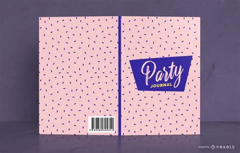 Party Journal Pattern Book Cover Design Vector Download