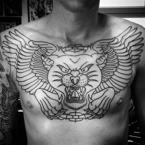 Traditional Panther Tattoo Outline : Traditional Panther Head Tattoo ...