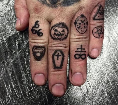 Finger tattoo ideas men women goth | Finger tattoos, Hand and finger ...