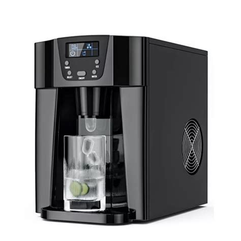 2-In-1 Ice Maker Water Dispenser 36lbs/24H LCD Display