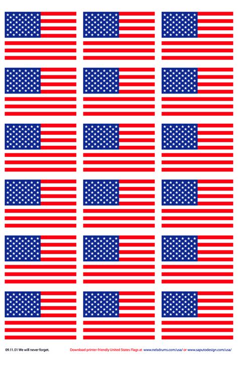 Printable Mini Flags