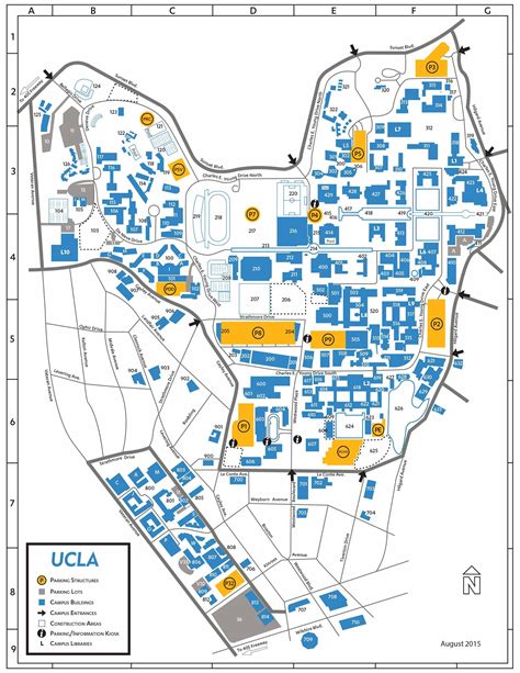 Ucla Campus Map From S3 4 | Ucla campus, Ucla campus map, Ucla map