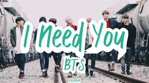 BTS I Need U - English Lyrics - YouTube