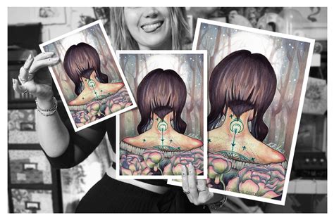 'Shikigami Tattoo' Fine Art Print | KatArt Illustrations