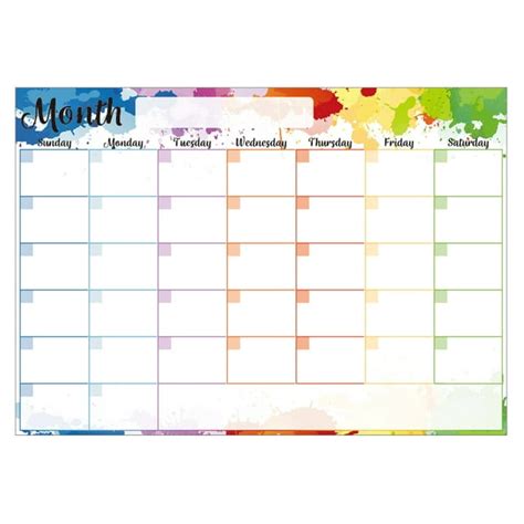 Magnetic Soft Whiteboard Sheet for Monthly/ Weekly Schedule Fridge Door ...