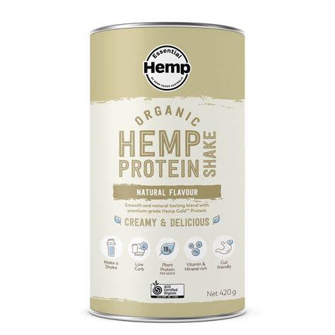 Hemp Foods Organic Hemp Protein Powder - Natural 420gm - ahdwholesale