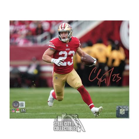 Christian McCaffrey Autographed San Francisco 16x20 Football Photo - BAS | Steel City Collectibles