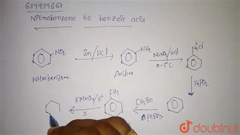 [Telugu] Nitrobenzene to benzoic acid