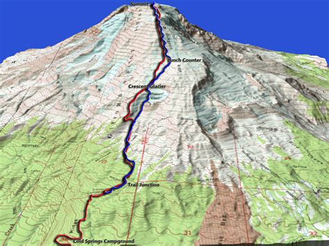 Mt. Adams Climb Maps - DrTelemark.com