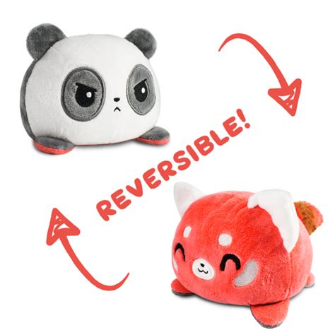 TeeTurtle Reversible Red Panda & Panda Plushie | Home of the Original ...