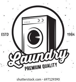 Vector Laundry Logo Emblem Design Element Stock Vector (Royalty Free ...