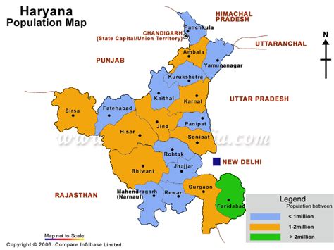 Haryana Population as per Census 2001