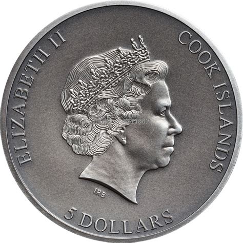 Trapped 1 oz silver coin antiqued Cook Islands 2019 | Coinsboutique