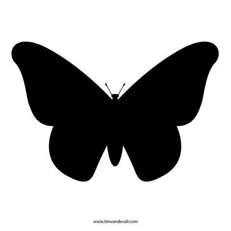 Free Butterfly Stencil | Monarch Butterfly Outline and Silhouette