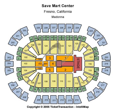 Save Mart Center Tickets in Fresno California, Save Mart Center Seating ...