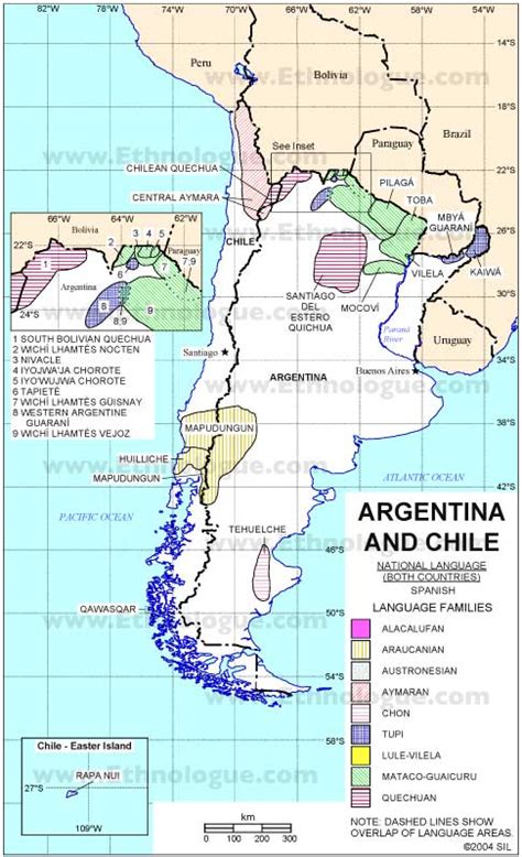 Indigenous People of Argentina and Chile Map | Argentina Travel Guide