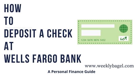 How To Deposit A Check At Wells Fargo Bank - WeeklyBagel