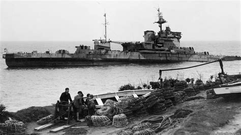 HMS Warspite at Prussia Cove – On The Slipway