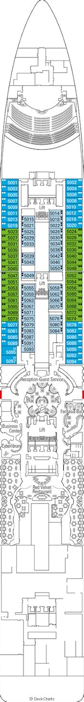 MSC Fantasia Deck Plans: Ship Layout, Staterooms & Map - Cruise Critic