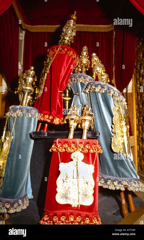 West London Synagogue Torah Scrolls In Ark Stock Photo - Alamy