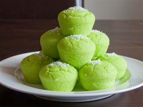 Coconut Pandan Steamed Rice Cake (Puto) {Filipino Food Month}