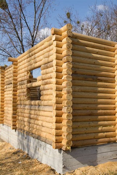 Wooden house construction. stock photo. Image of carcass - 23693300