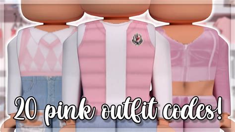 20 pink Roblox outfit codes! 🌸 - YouTube