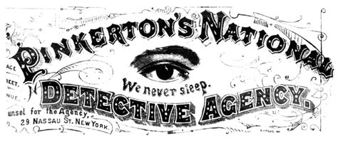 Allan Pinkerton (1919-1884). /Namerican (Scottish-Born) Detective: Detail Of The Stationary Logo ...