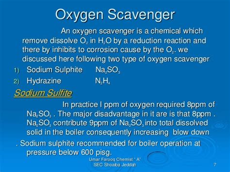 Oxygen scavenger presentation