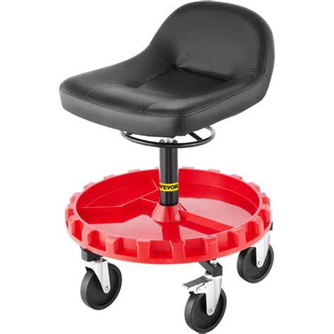 Mechanics Swivel Seat 300 LBS Rolling Work Stool Height Adjustable Seat