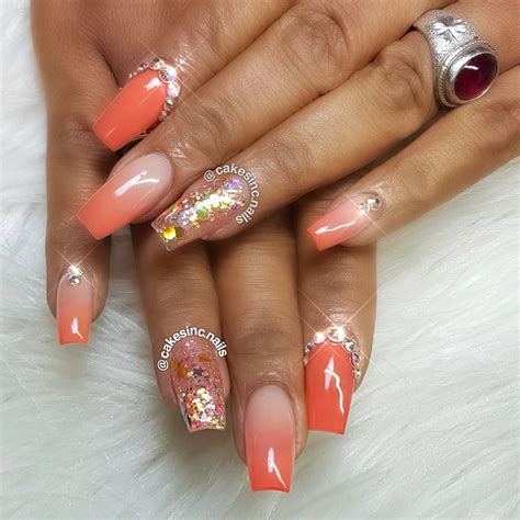 Peach Nails