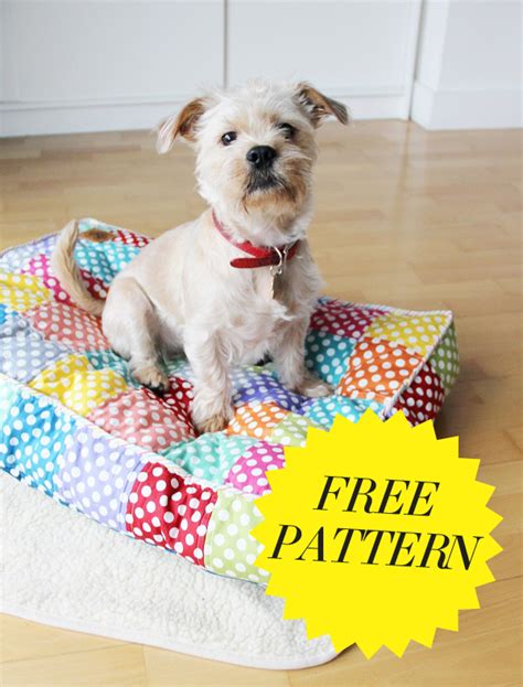 free dog bed sewing pattern | Dog bed sewing pattern, Diy dog blankets, Diy pet bed