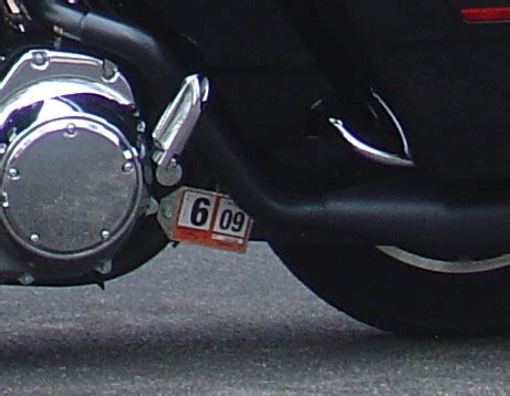 Inspection sticker location - Harley Davidson Forums